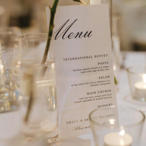 Rectangle Menu Cards