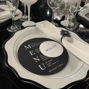 Round Menu Cards